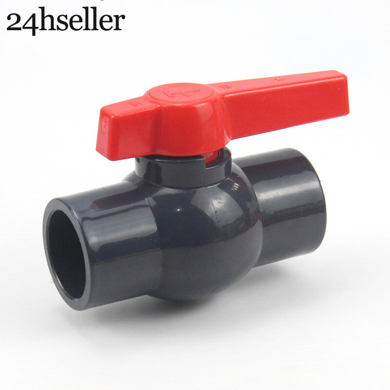 ID20mm-110mm UPVC Side Handle Simple Ball Valve Garden Irrigation Hose Connection PVC Ball Valve Aqua Drainage Joint Switch