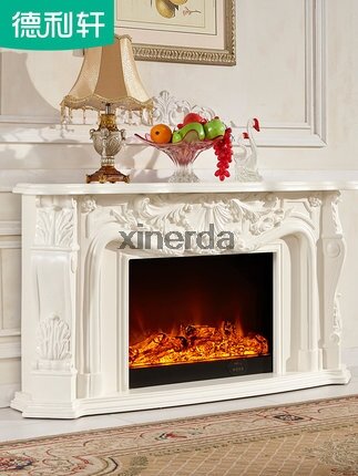8080 Living Room Decoration Heating Fireplace 148CM Wood Electric Fireplace Shelf Insert Optical Insert A LED Flame Artificial