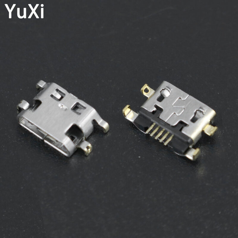 10pcs Micro USB 5PIN แจ็คพอร์ต B ประเภทหญิงสำหรับแท่นชาร์จสำหรับ Huawei Lenovo โทรศัพท์ MICRO JACK 5 PIN ซ็อกเก็ตชาร์จ