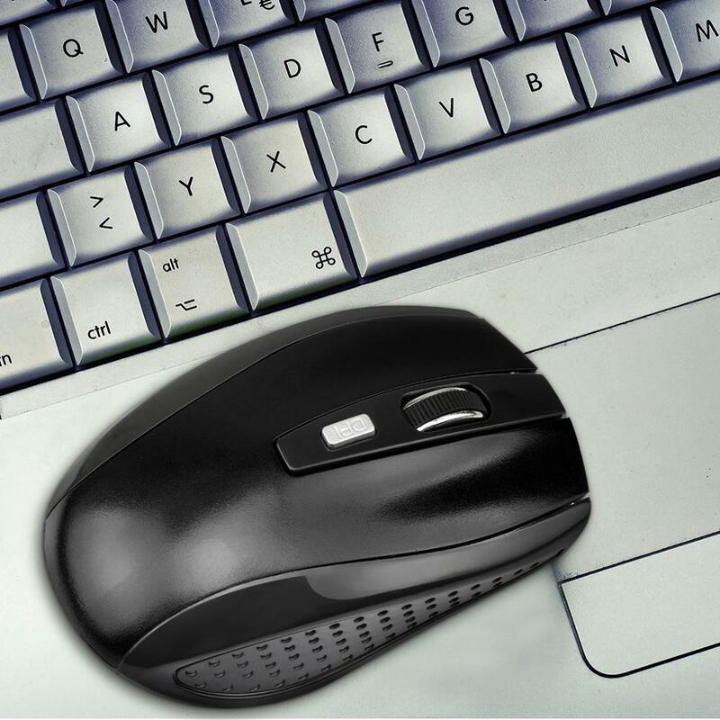Mouse para jogos sem fio com receptor USB, Pro Gamer para PC, Laptop, Computador Desktop, 6 botões, Mouse óptico, 2.4GHz