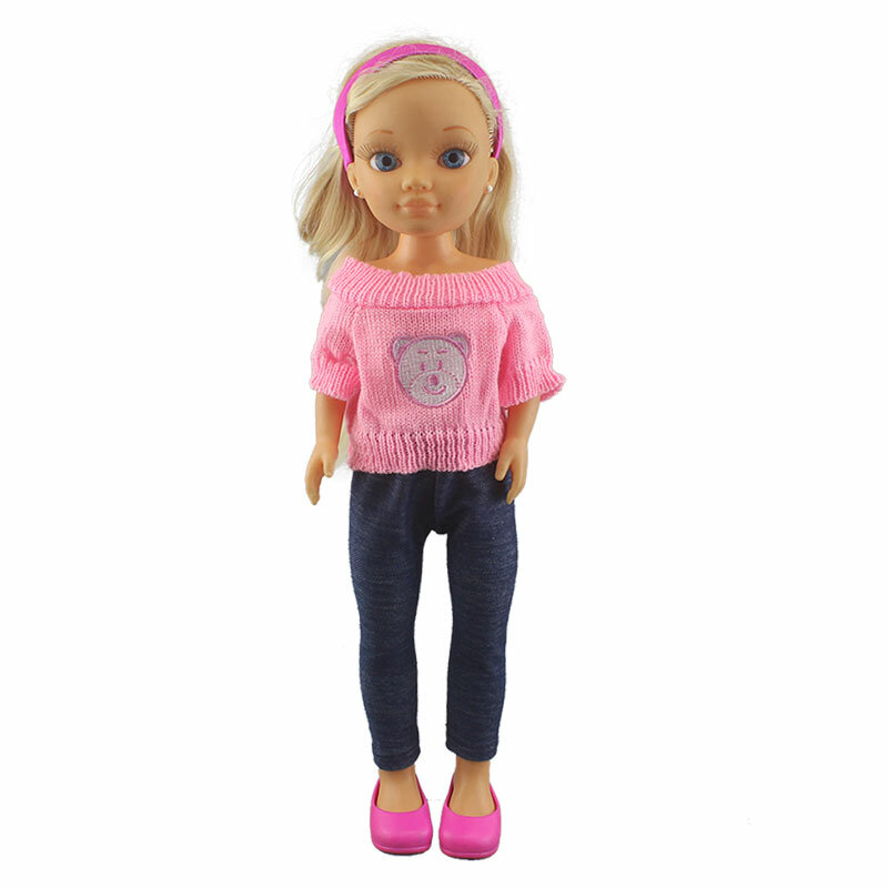 Modny top śliczny sweter kombinezon pasuje do 42cm FAMOSA Nancy Doll (lalki i buty nie są wliczone w cenę), akcesoria dla lalek