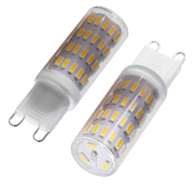 Bombilla-Ampoule de maïs LED G9, AC DC, 12V, 24 V, Super 3W Dimmer Light, Bougie, Projecteur, Lustre, Remplacer l'halogène, Lampe domestique, 12, 24 Volts