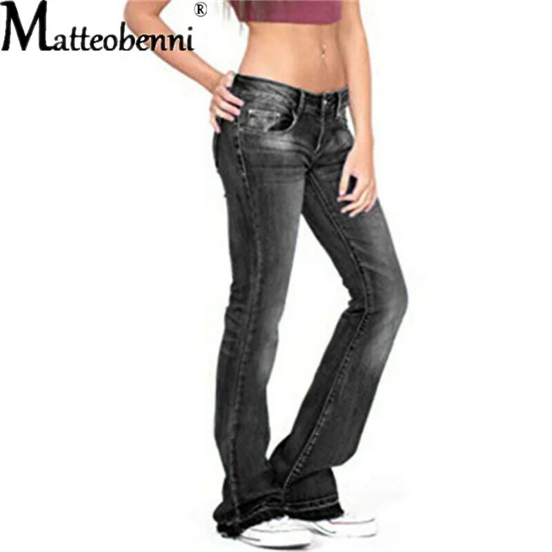 Женские джинсы-бойфренды, свободные широкие свободные штаны со средней талией, удобные, модные, повседневные, расклешенные штанины, 2021