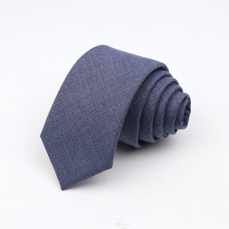 Cravatte alla moda cravatta classica da uomo in poliestere tinta unita per camicia da cerimonia nuziale per feste aziendali cravatta attillata accessorio