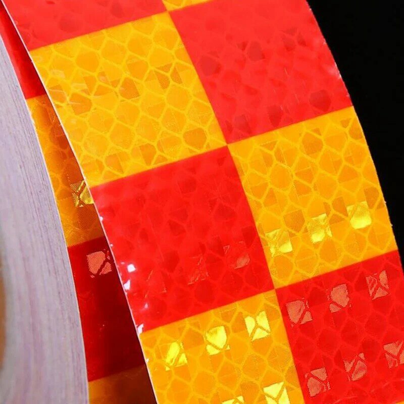 5cmx10m  Bike Body Reflective Safety Stickers Reflective Safety Warning Conspicuity Tape Film Sticker Strip Car Accessories