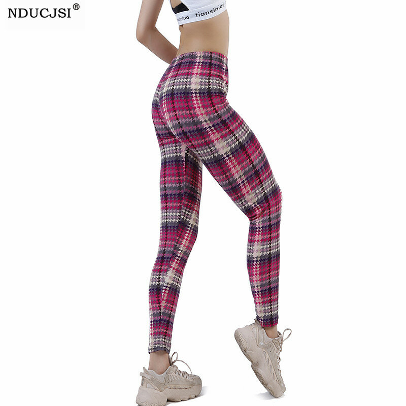 Nducksi celulite leggings mulheres calças justas de fitness correndo calças de cintura alta esporte empurrar para cima leggins energia ginásio roupas menina impressão
