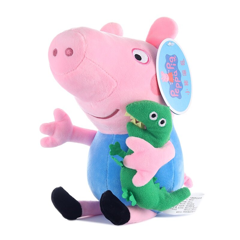 Hot Sale Peppa pig toy George pig Family friends Plush Toys 19cm Stuffed Doll Party decorations Schoolbag Ornament Keychain Toys