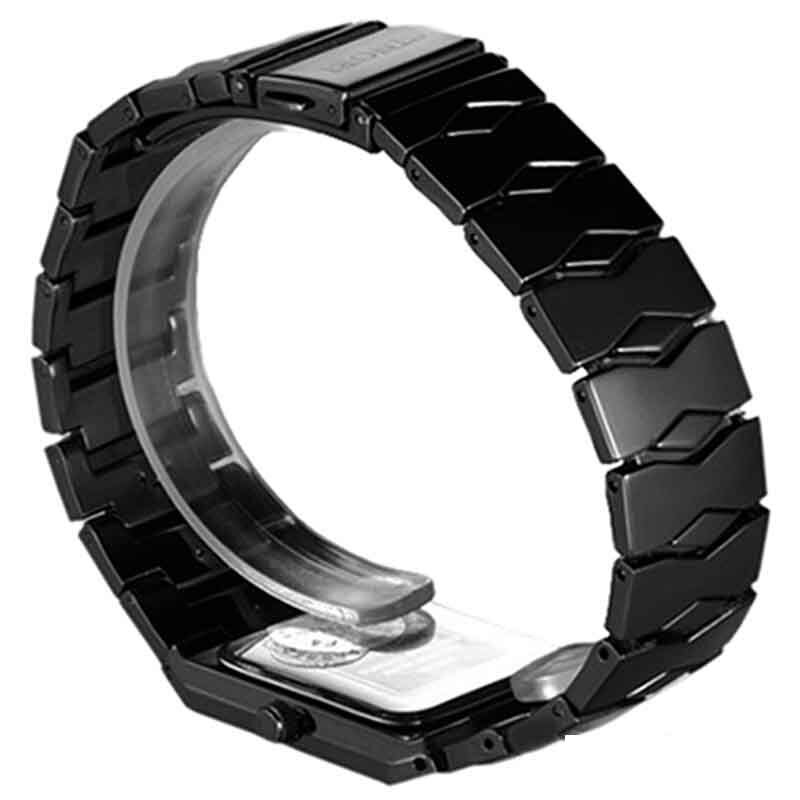 Reloj de pulsera de cuarzo clásico para hombre y mujer, cronógrafo negro de acero inoxidable 5D7D 6UFT, nuevo diseño