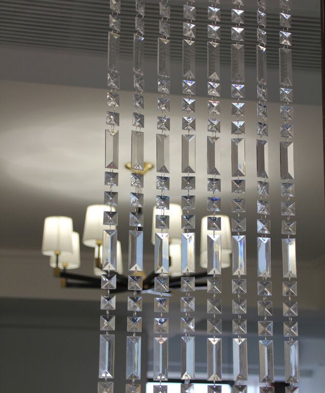 10m Acryl perle vorhang innen dekoration wohnzimmer gang ornamente hochzeit hintergrund dekoration liefert