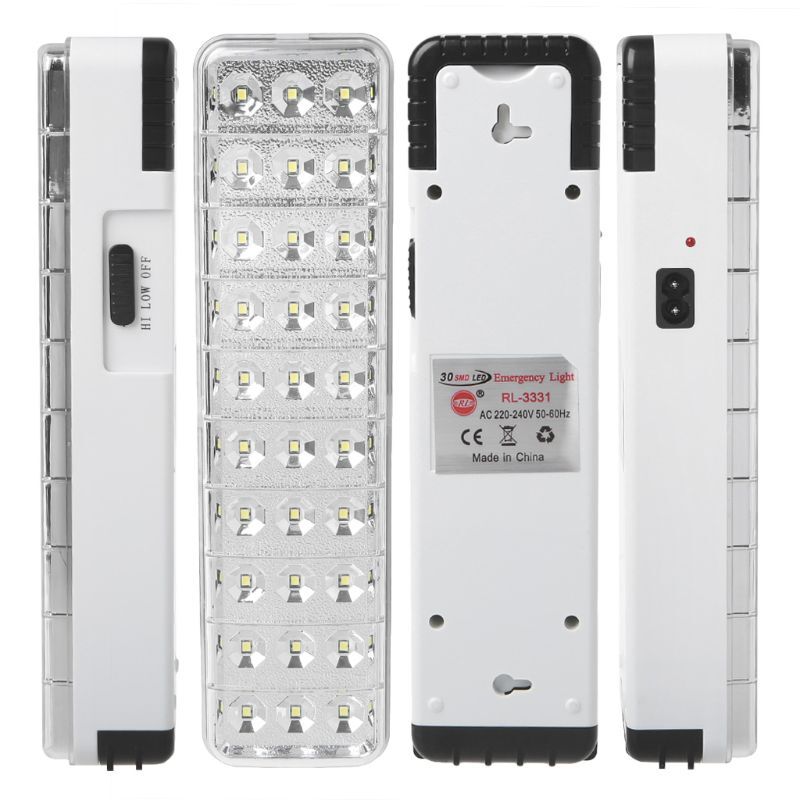 Lampu Darurat Multifungsi 30LED Baru Yang Dapat Diisi Ulang Lampu Keselamatan LED 2 Mode untuk Kamp Rumah Luar Ruangan