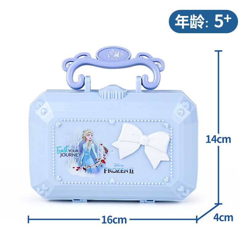 Косметический набор для макияжа Disney для девочек «Холодное сердце принцессы Эльзы», коробка для макияжа с оригинальной коробкой, Детский Рождественский подарок