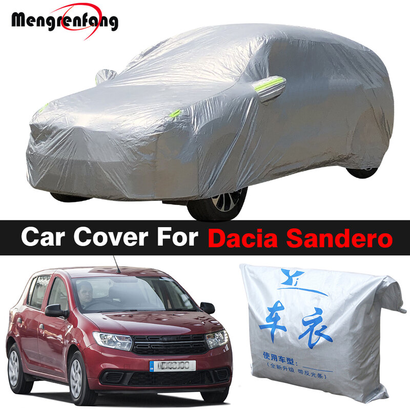 Pokrowiec na samochód do Dacia Sandero Outdoor anty-uv parasol przeciwsłoneczny deszcz mgła śniegoodporny odporny na kurz