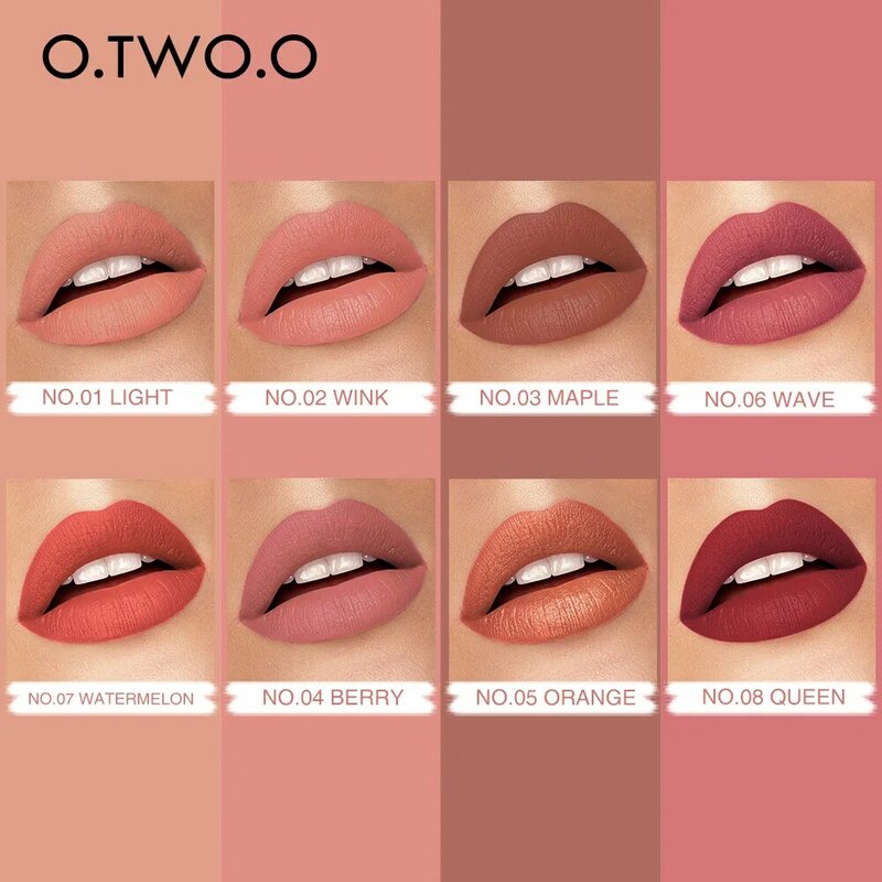 O.TWO.O Palet Makeup Multifungsi 3 IN 1 Lipstik Blush untuk Eyeshadow Wajah Ringan Matte Pewarna Bibir Blush Wajah Alami