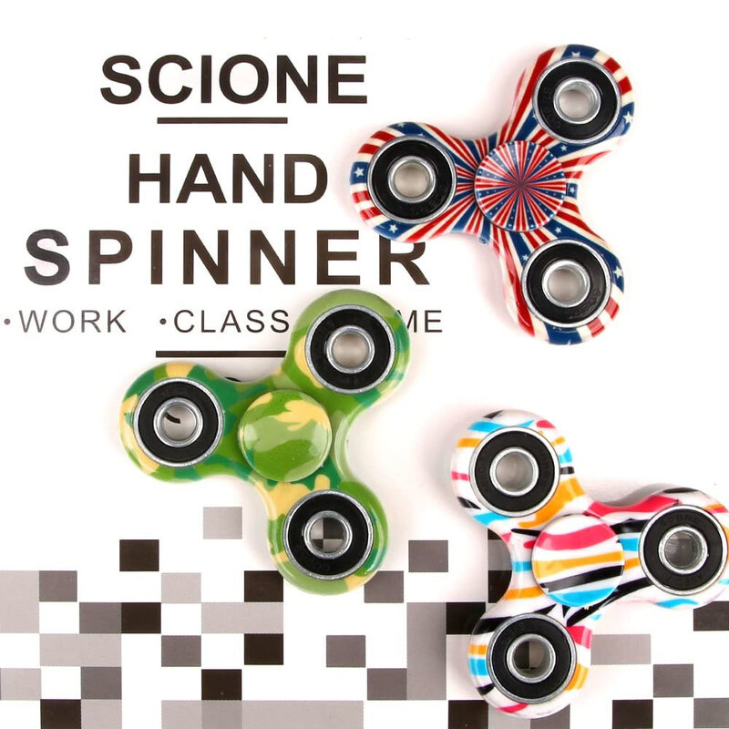 Spinner fidget 12 pçs tdah alívio do estresse ansiedade brinquedos melhor autismo fidgets spinners para adultos dedo brinquedos das crianças xxy28