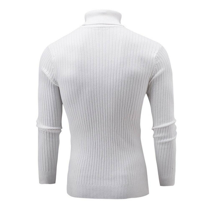 Winter Men Slim Warm Knit High Neck Pullover Jumper Sweater Turtleneck Top Plus Size M-5XL pull homme sueter hombre sweter
