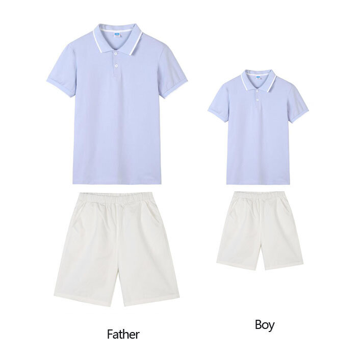 Family Matching Clothes Women Girl Dress Summer Family Clothing Mother Daughter Dresses Men Boy Father Son T-Shirts Short Pants