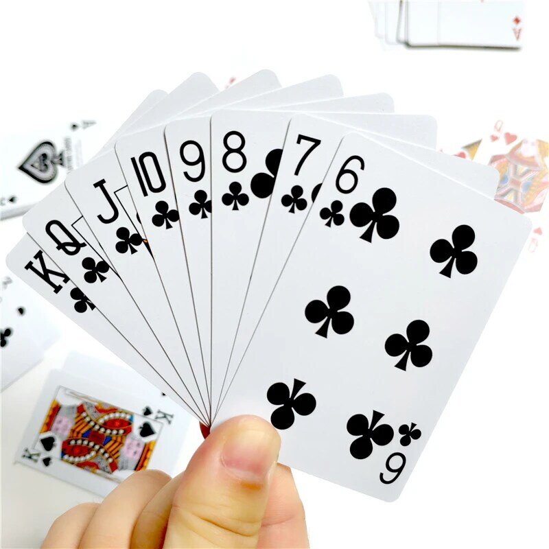 1 Deck/54 sztuk Texas Hold'em plastikowe karty do gry gry karty do pokera wodoodporna i nudna polska gwiazda pokera gry planszowe 58*88mm karty