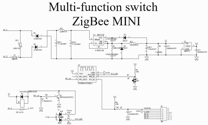 ZigBee 3.0 MINI Công Tắc Telink TLSR8258 Mô Đun, Làm Việc Với Echo Plus, SmartThings Hub,Tuya, EWeLink, Huế Zigbee2mqtt, Chiêu, ZYZB011