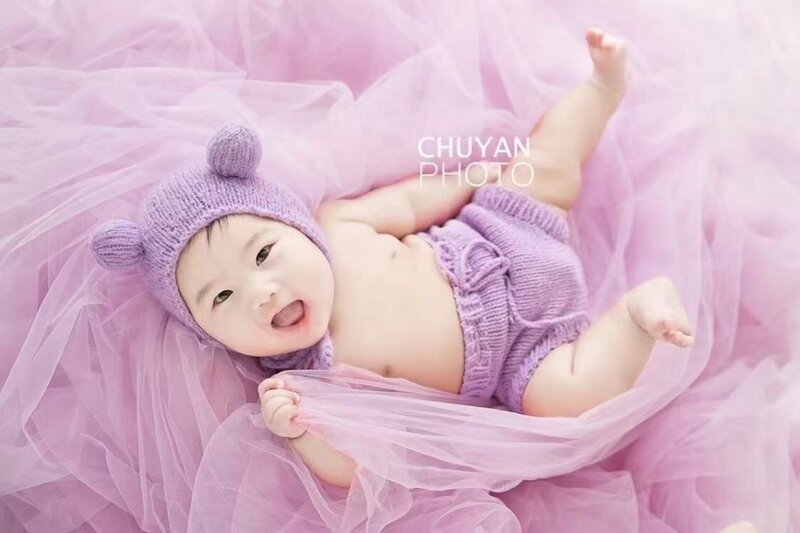 160*1000cm neonato fotografia Prop Mesh sfondo coperta Multi Baby Studio sfondo
