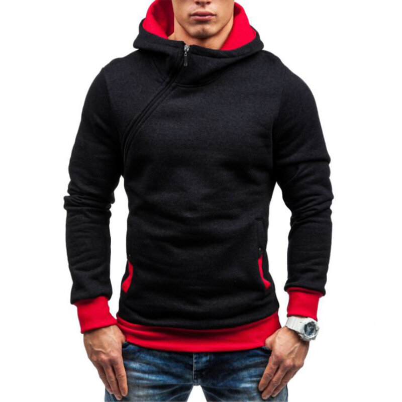 Mrmt 2024 Merk Herfst Heren Hoodies Sweatshirts Nieuwe Slanke En Dikke Trui Voor Mannen Diagonale Rits Hoodie Sweatshirt