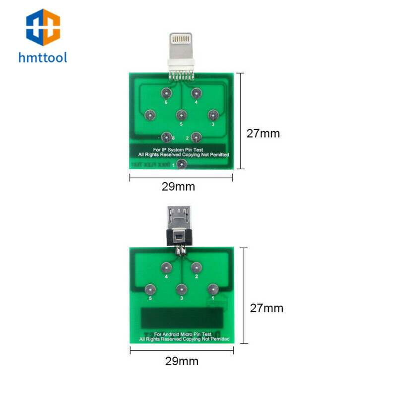 Placa de prueba Micro USB, base de carga, reparación de probador flexible para IPhone / Andorid/TYPE-C, herramienta de fijación de prueba de energía de batería