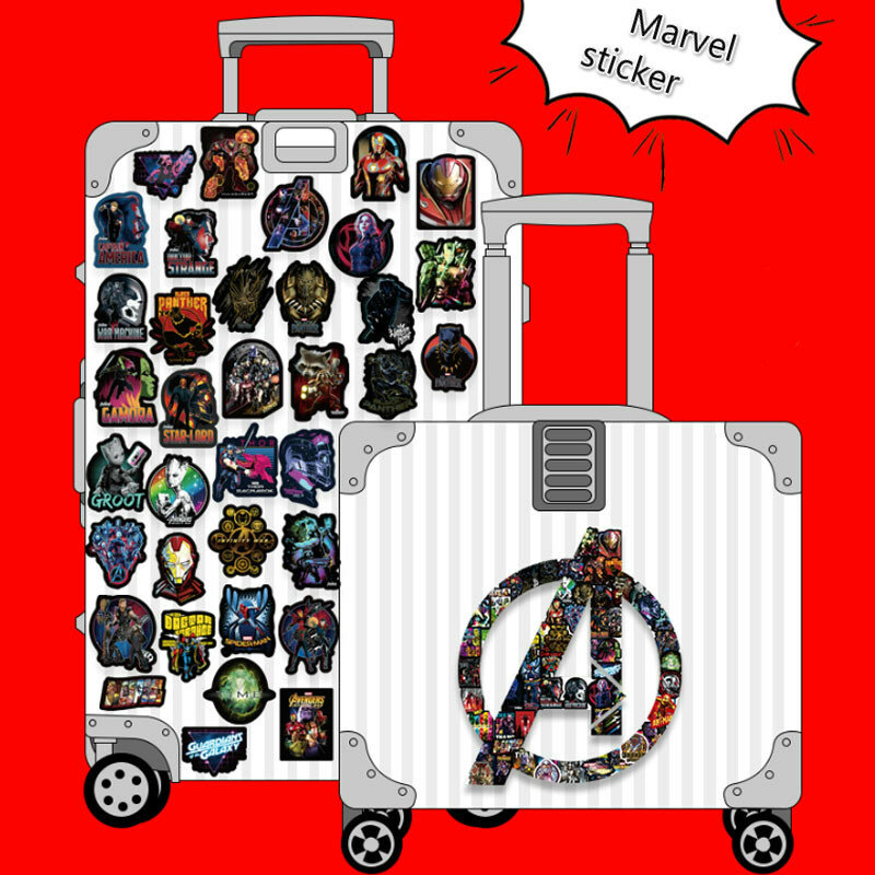 108 pièces Marvel Avengers autocollants pour téléphone portable voiture Styles moto bagages cahier Cool Super héros autocollant bombe ensemble décalcomanies