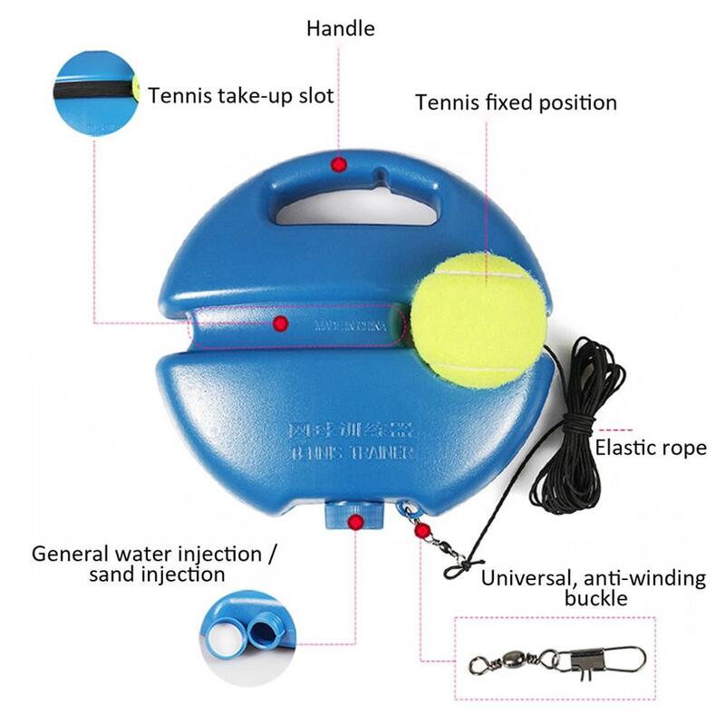 Single Tennis Trainer Self-Study Tennis String Training Tool Exercise Tennis Ball Training Baseboard Sparring Device