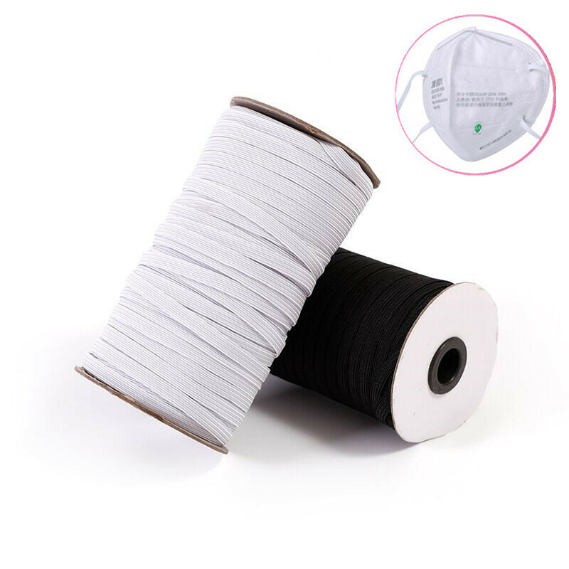 5 meters 3/6/9/12/15/25/30/35/40MM White/black Nylon Highest Elastic Bands Garment Trousers Sewing Accessories DIY