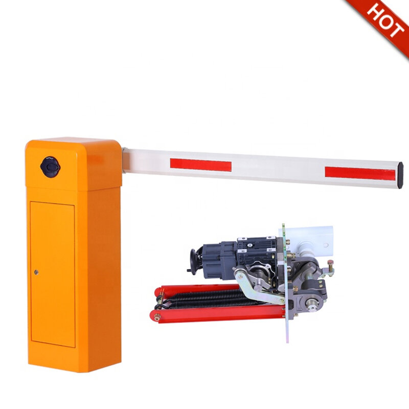 KinJoin High Quality DC Brushless Motor Rfid Automatic Barrier Gate With Hall Limit Switch Free-Boom Arm Automatic Barrier Gate