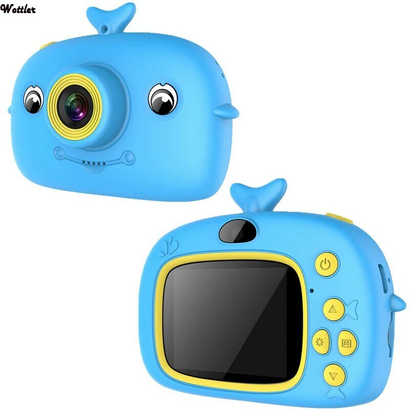 Мини мультяшная камера для детей 1500 Вт цифровая камера 2,0 дюйма IPS детская видеокамера для детей игрушечная камера подарок на день рождения