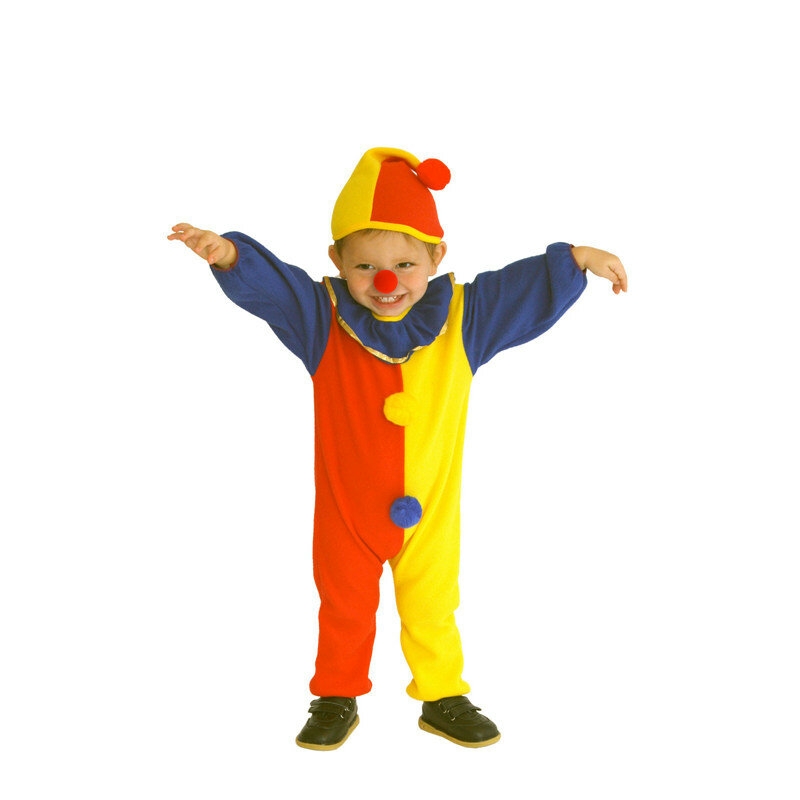 Naughty House kostum badut anak, kostum pesta karnaval Purim Halloween Anak laki-laki anak perempuan