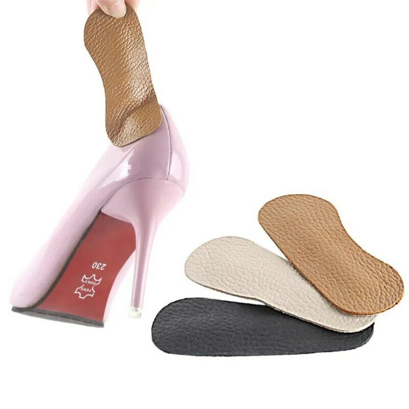 1 Pair Cow Leather Heel Grips Thickened Anti-Abrasion Heel Cushioned Insole heel cushions inserts for shoes adhesivas