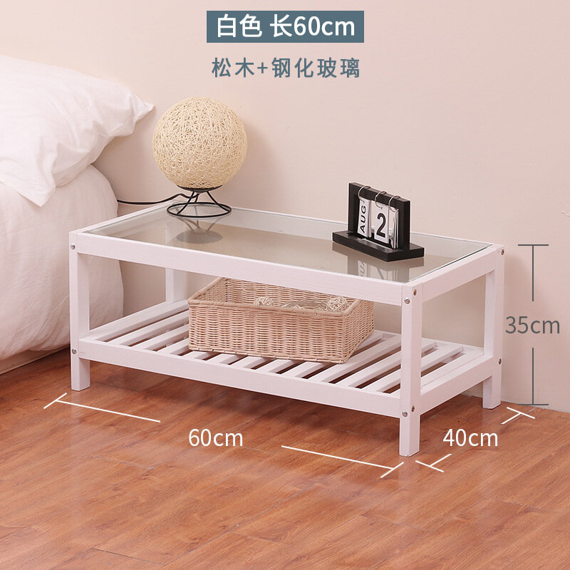 Indoor Eenvoudige Woonkamer Combinatie Massief Houten Eenvoudige Kleine Familie Japanse Meubels Slaapkamer Bed Creatieve Thee Tafel