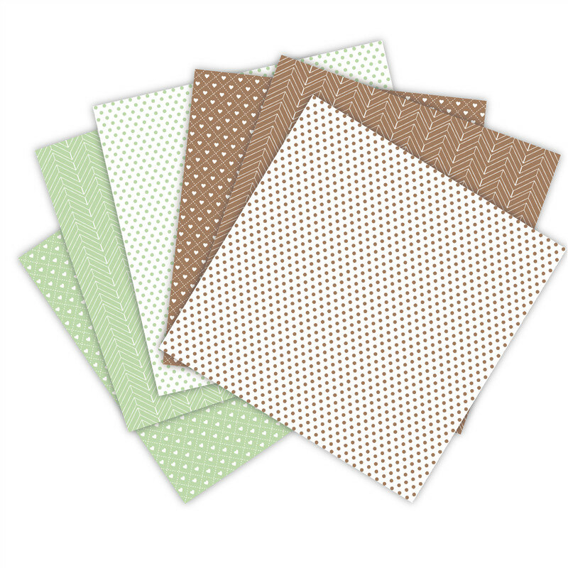 봄 색상 패턴 크리에이티브 스크랩북 종이 팩, 수제 공예 종이, 배경 패드, 24 매, 6 "X6"