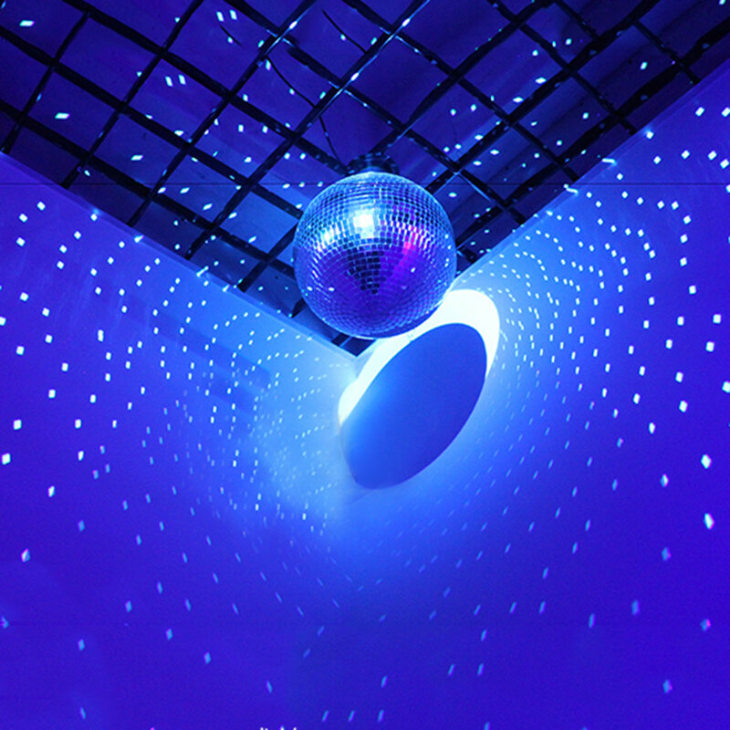 Thrisdar-Bola de espejo de cristal reflectante para discoteca, bola de luz de escenario para Navidad, boda, fiesta, Bar, 15/20/25/30CM de diámetro