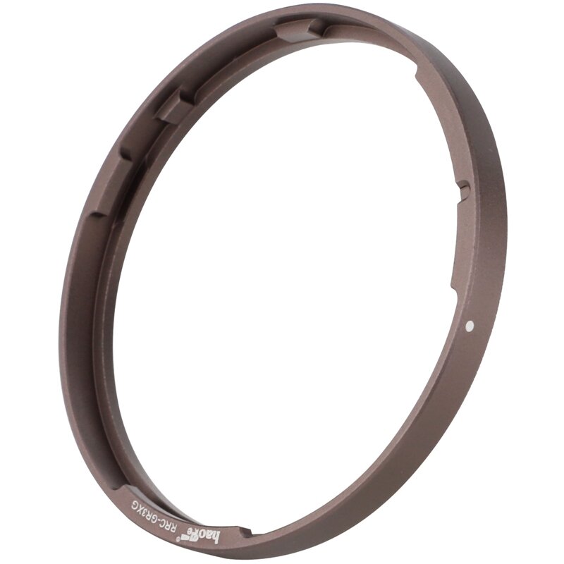 Il metallo grigio scuro di Haoge RRC-GR3XG decora il cappuccio dell'anello per la macchina fotografica di RICOH GR3X/GRIIIX sostituisce GN-2