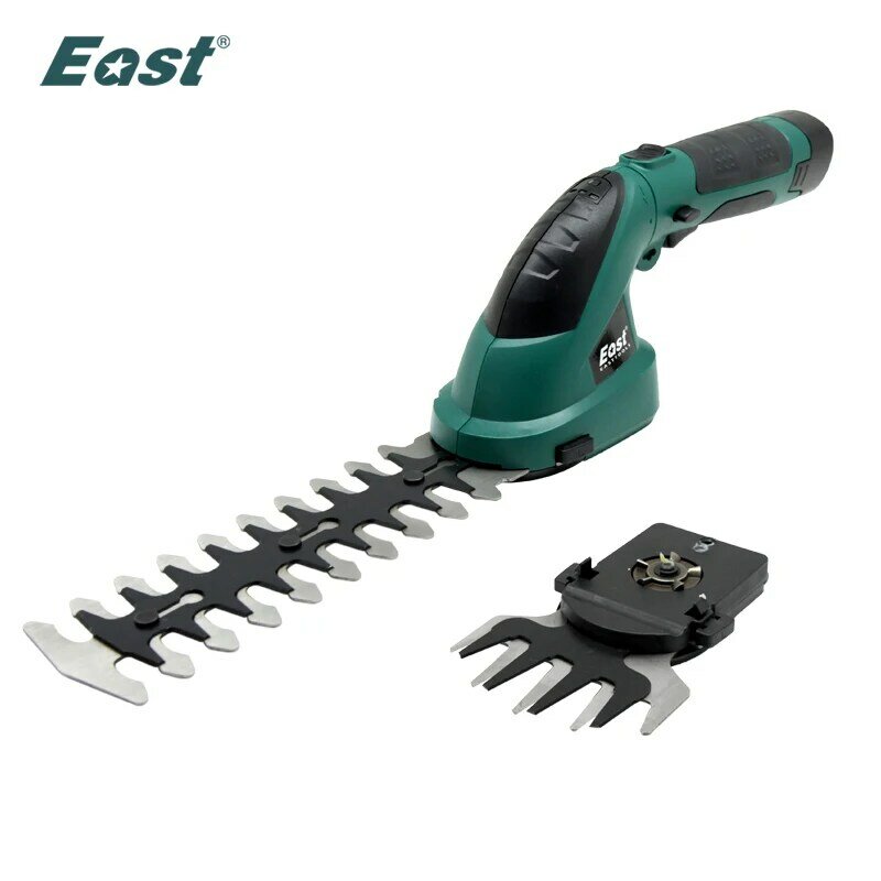 East 7.2v li-ion aparador de grama elétrica hedge trimmer 2 em 1 cortador de grama ferramentas de jardim tesouras de poda jardim et1511c