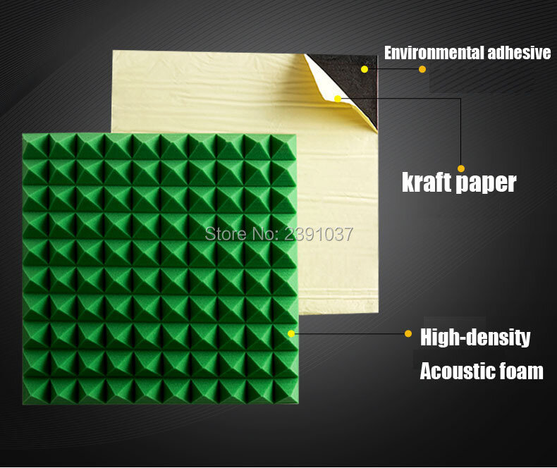 15 Square Meters, 60Pcs Self Adhesive Acoustic Foam Cover, Sound Insulation White Wall Panel, Big Size 50x50cm