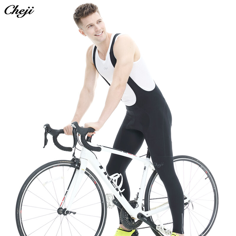 CHEJI 2024 Cycling Equipment Men's Cycling Long Bib Pants Quick Dry Breathable Lycra Bicycle Bib Pants Customized Bike Trousers