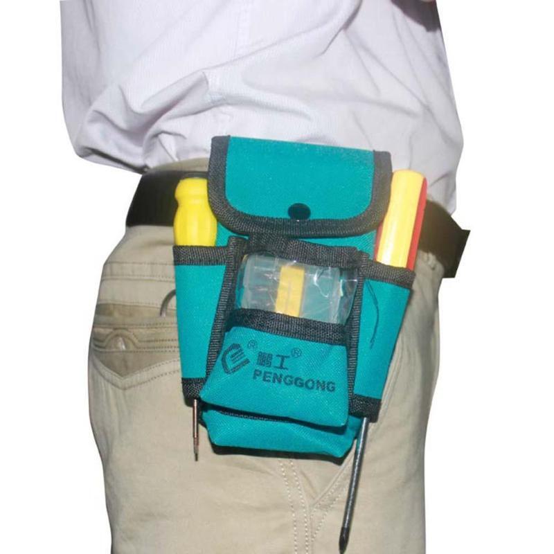 Sac à outils multi-poches pour électricien, pochette de transport pour outils, sacoche de ceinture, étui de taille 53x13x2 cm