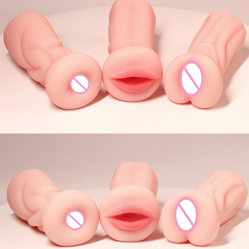 Attrezzi del sesso per gli uomini Figa anale della vagina reale figa orale masturbatore per l'uomo Pussy della tasca giocattoli del sesso maschile del sesso dolll prodotto adulto