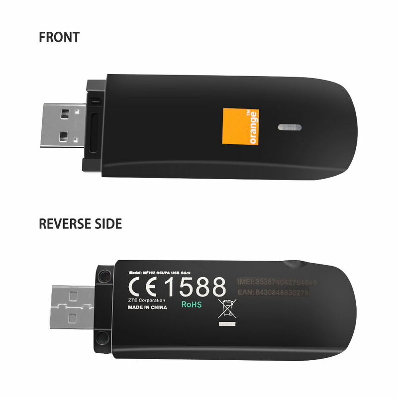 Odblokuj 7.2 mb/s ZTE MF192 Modem USB HSDPA i Modem USB ZTE 3G