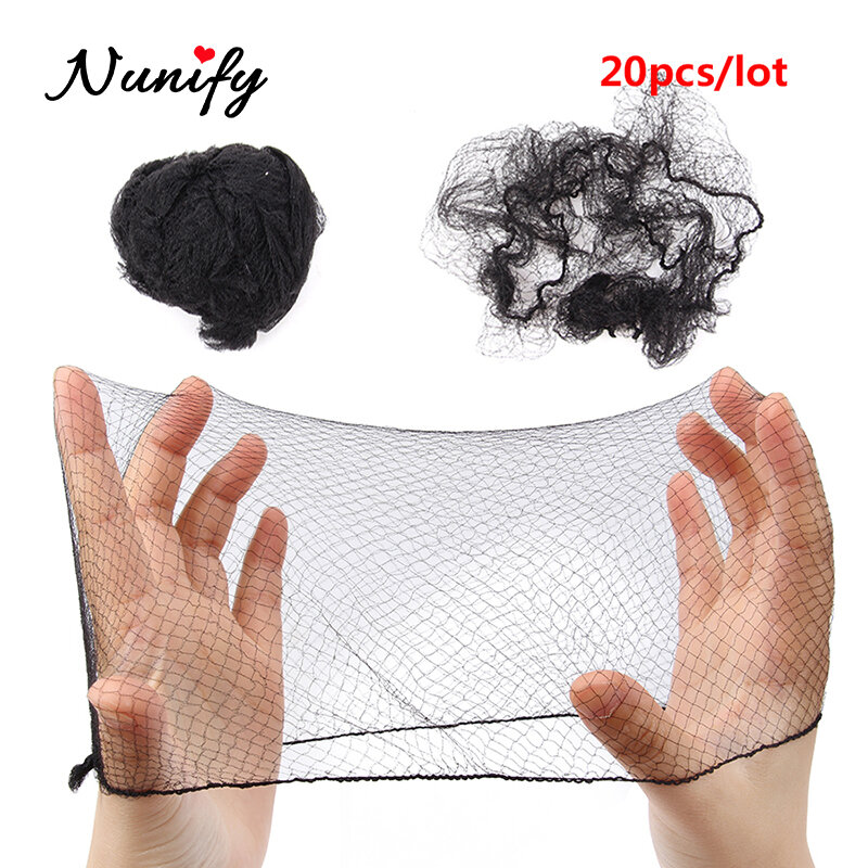 Nunify 5mm redes de cabelo de nylon invisível descartável rede de cabelo ballet dance snoods net bun redes de cabelo invisível borda elástica malha de cabelo
