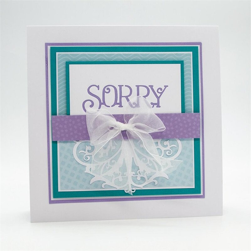 Sorry Word Die Cuts For Card Making Sorry Word Metal Cutting Dies Stencils Decoration New 2019