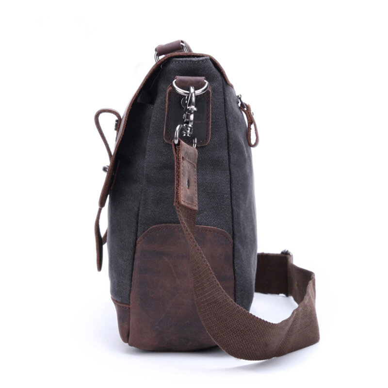 Tas bahu pria mode tas kanvas tas antik pria tas kurir desainer disesuaikan dengan tas selempang kulit koper