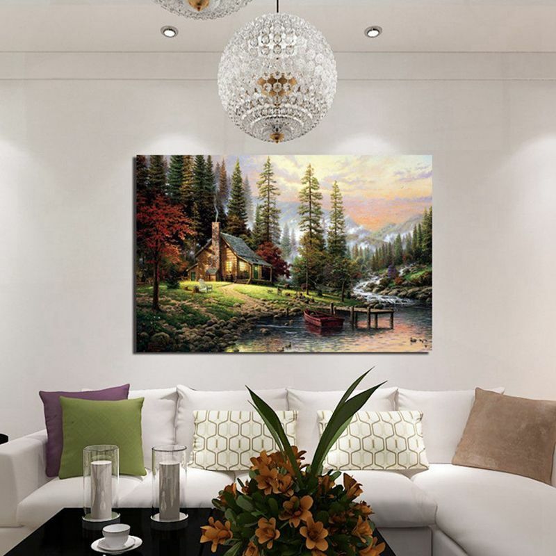 High Definition Öl Malerei Drucke auf Leinwand Rahmenlose Wand Kunst Gemälde Bild für Wohnzimmer Schlafzimmer Dekoration (Land