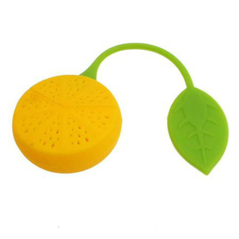 Penyaring Infuser Daun Teh Longgar Bentuk Lemon untuk Pot Teh untuk Anda Menyeduh Teh Infuser Filter Saringan Silikon Aman untuk Makanan