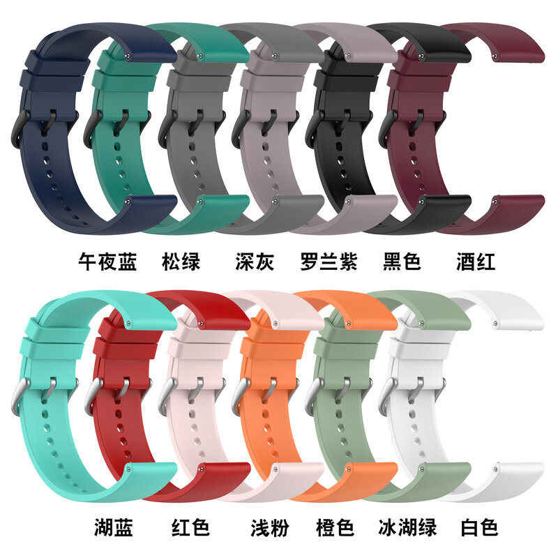 20Mm Horlogeband Bandjes Voor Xiaomi Huami Amazfit Gts 2 Mini Gts 2e Sport Armbanden Nieuwe Polsband Voor Xiaomi Mibro air Mibro Kleur