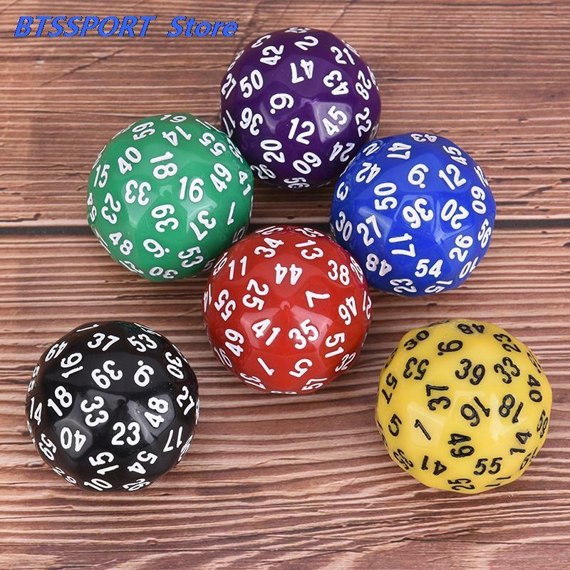 1Pcs 60 Face Dice For Game Polyhedral D60 Multi Sided Acrylic Dice gift for TRPG game lovers
