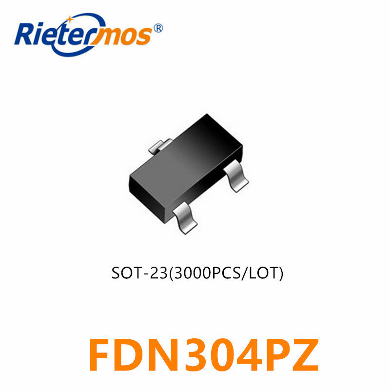 Piezas 3000 FDN304P FDN304PZ FDN304 SOT23 PMOS 20V, fabricado en CHINA